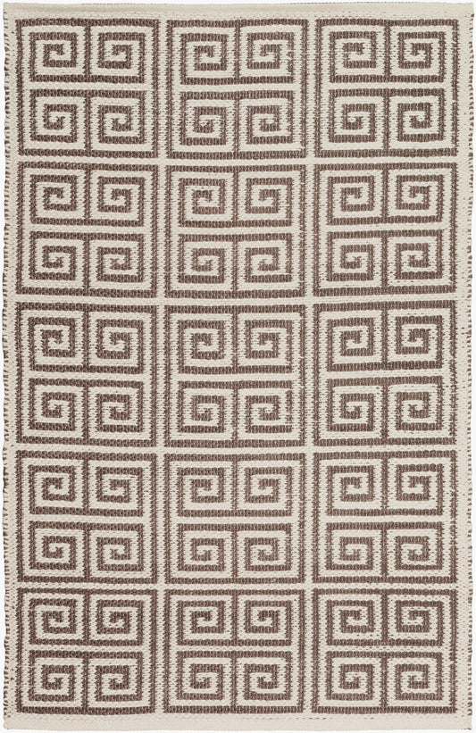 Alfombra decorativa para interiores y exteriores hecha a mano Picnic PIC-4004 de 2' x 3'