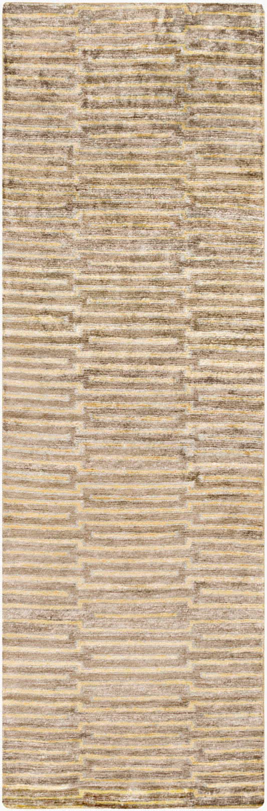Platinum PLAT-9002 8ft Runner Handmade Faux Silk Runner Rug