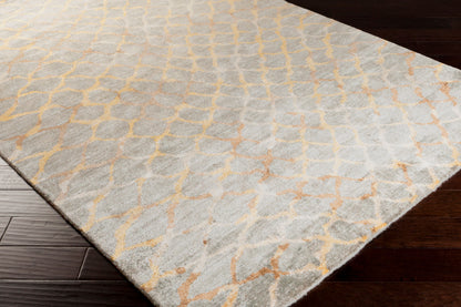 Platinum PLAT-9018 8ft Runner Handmade Faux Silk Runner Rug