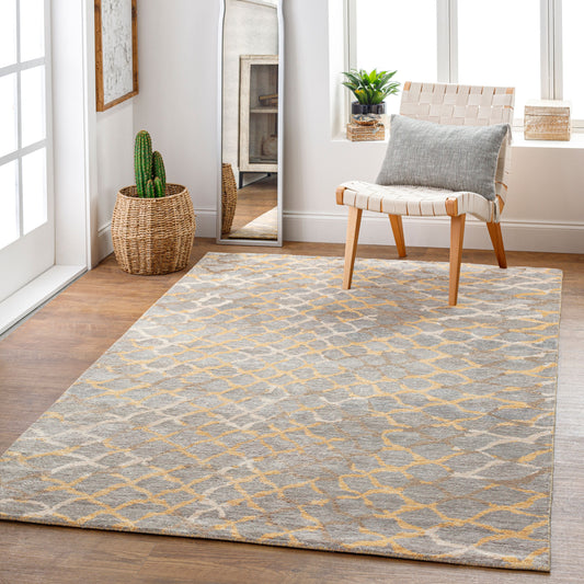 Platinum PLAT-9018 8ft Runner Handmade Faux Silk Runner Rug