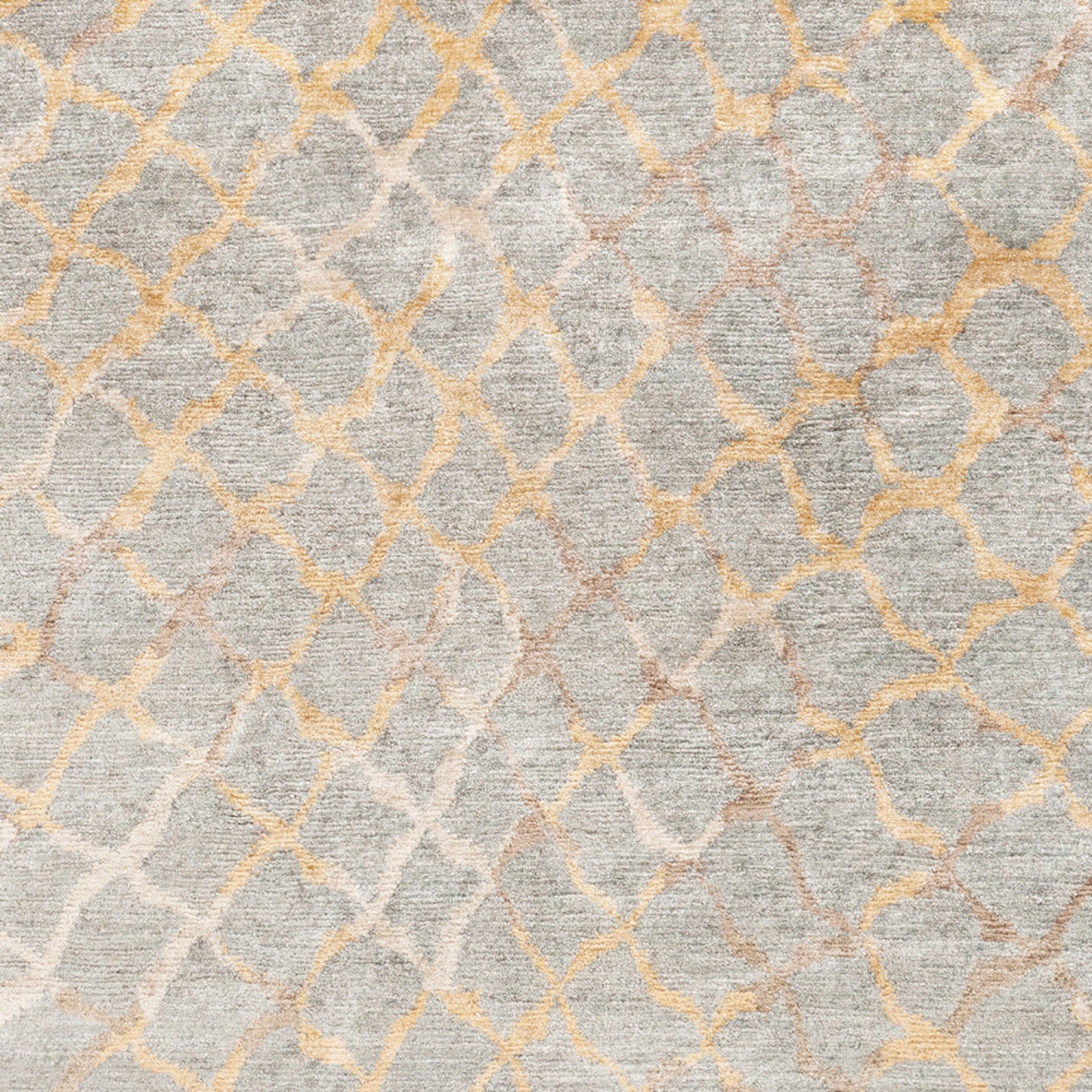 Platinum PLAT-9018 8ft Runner Handmade Faux Silk Runner Rug