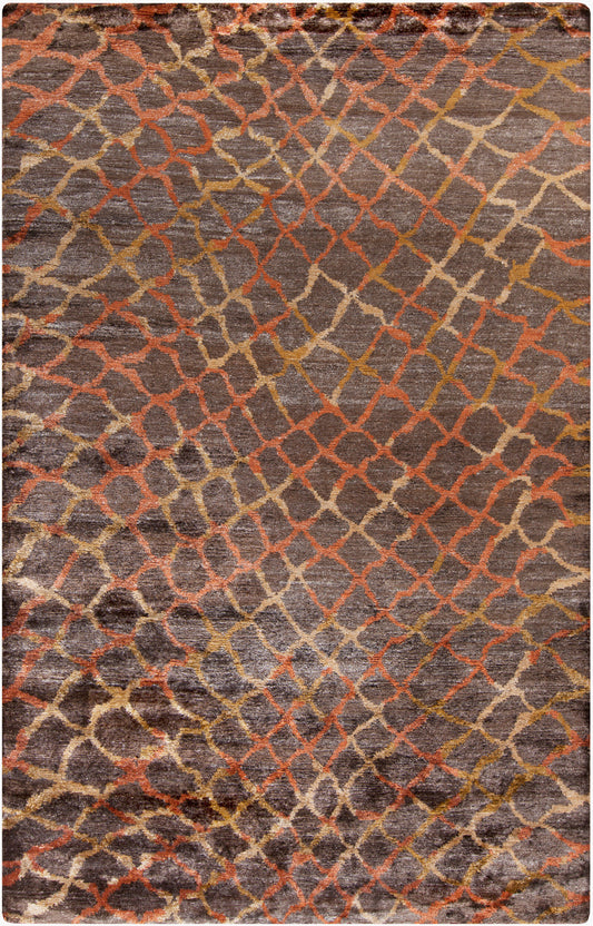 Platinum PLAT-9019 2' x 3' Handmade Faux Silk Accent Rug