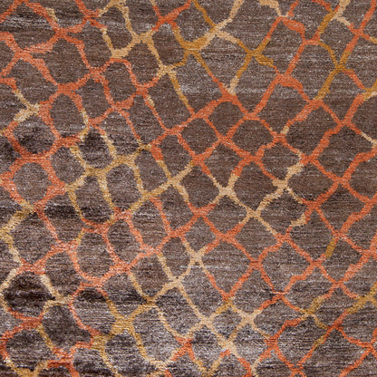 Platinum PLAT-9019 2' x 3' Handmade Faux Silk Accent Rug