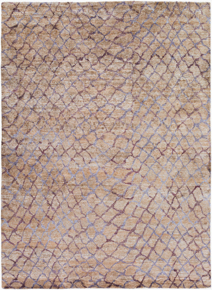 Alfombra de seda sintética hecha a mano Platinum PLAT-9020 de 2,44 m x 3,34 m