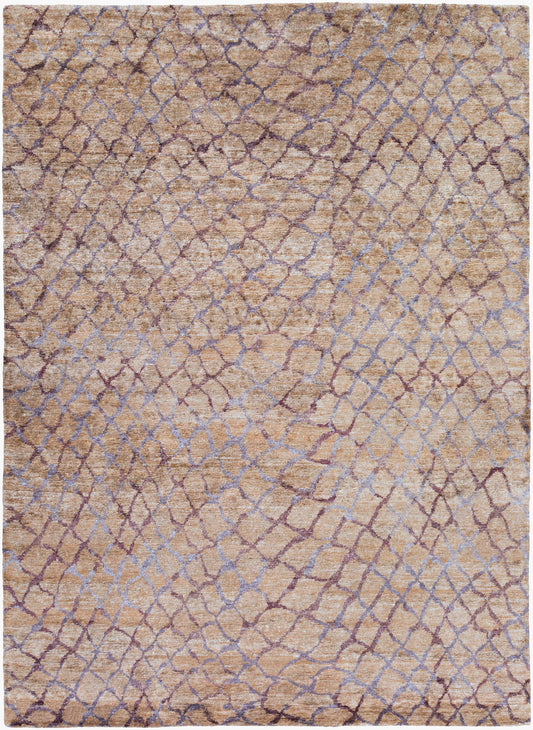 Alfombra de seda sintética hecha a mano Platinum PLAT-9020 de 2,44 m x 3,34 m