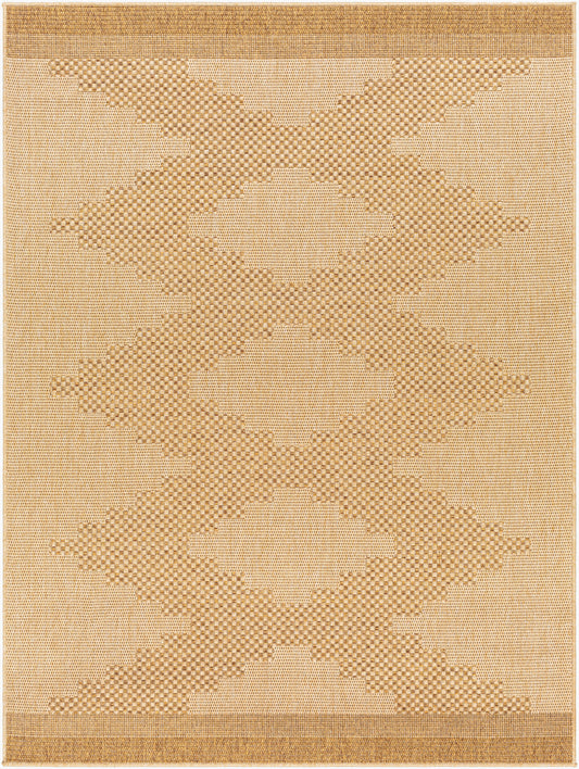 Pismo Beach PMB-2301 8ft Square Machine Woven Indoor/Outdoor Area Rug