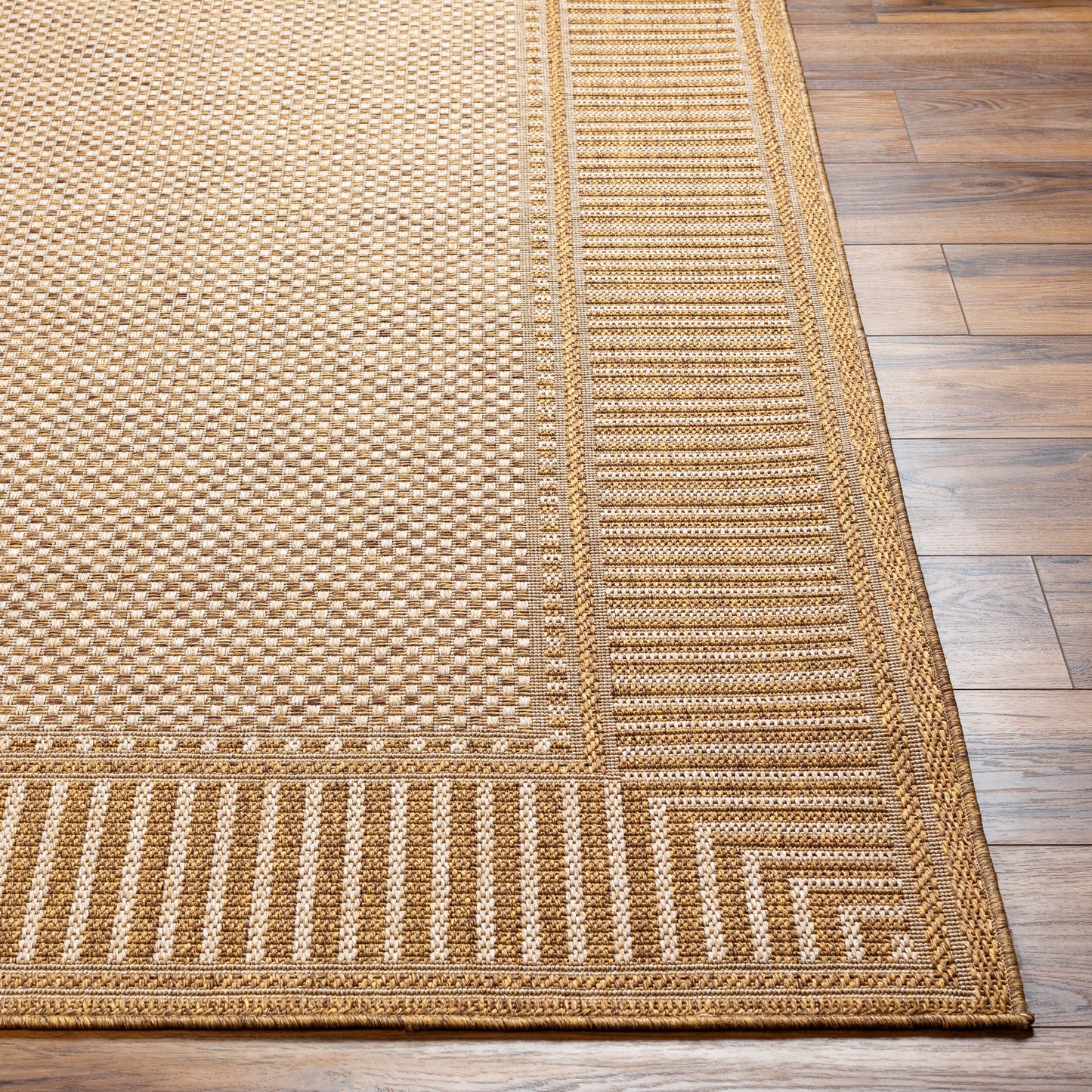 Alfombra redonda tejida a máquina de 2,4 m (8 pies) para interior y exterior de Pismo Beach PMB-2303