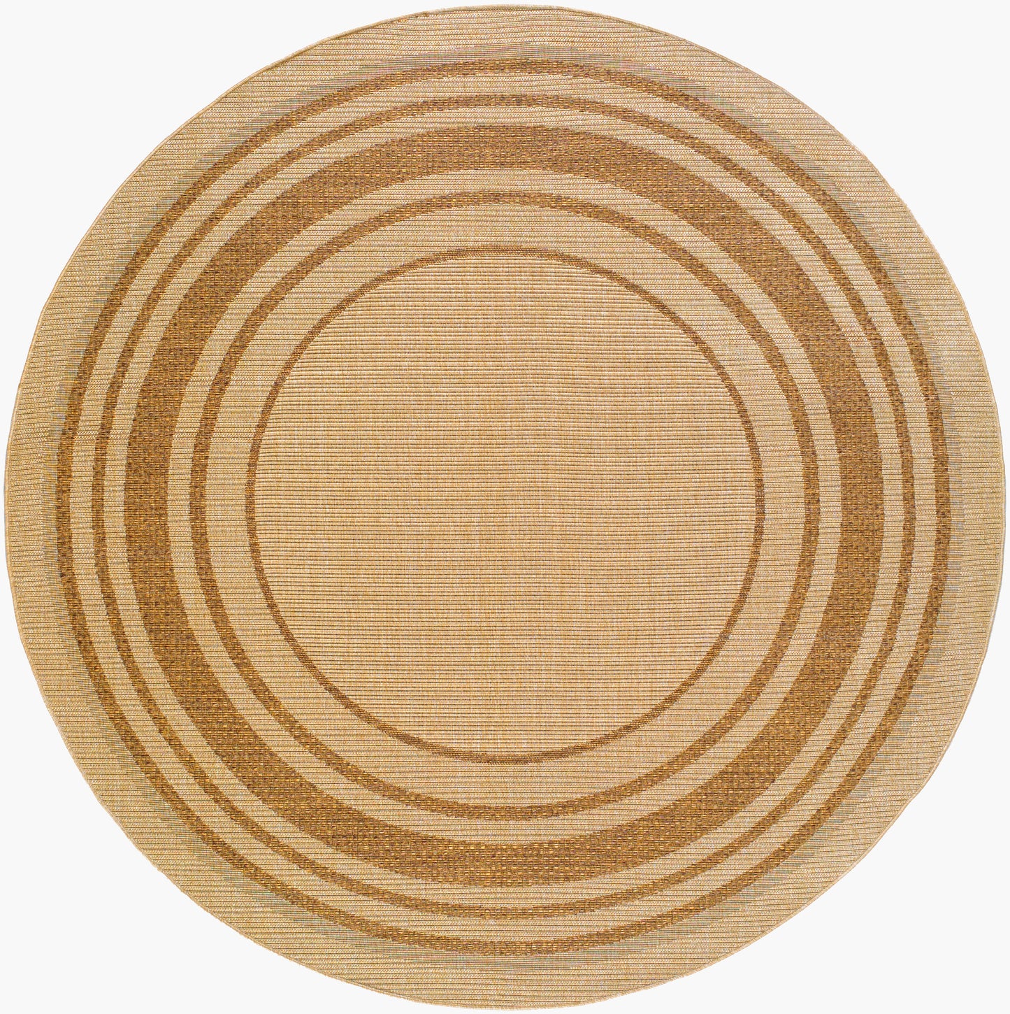 Alfombra redonda tejida a máquina de 2,4 m (8 pies) para interior y exterior de Pismo Beach PMB-2304