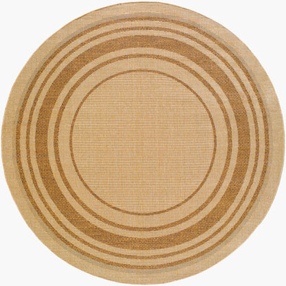 Alfombra redonda tejida a máquina de 2,4 m (8 pies) para interior y exterior de Pismo Beach PMB-2304