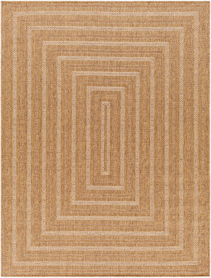 Pismo Beach PMB-2305 8ft Round Machine Woven Indoor/Outdoor Area Rug