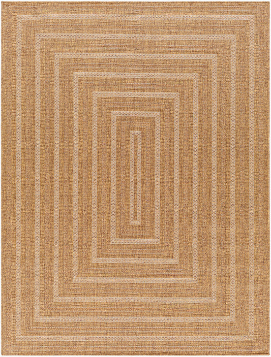 Pismo Beach PMB-2305 8ft Round Machine Woven Indoor/Outdoor Area Rug