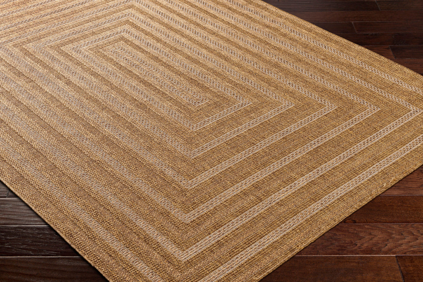 Pismo Beach PMB-2305 8ft Round Machine Woven Indoor/Outdoor Area Rug