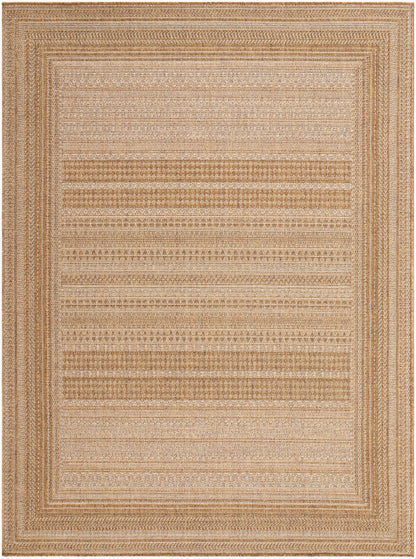 Pismo Beach PMB-2306 8ft Square Machine Woven Indoor/Outdoor Area Rug