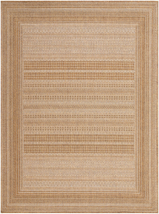 Pismo Beach PMB-2306 8ft Square Machine Woven Indoor/Outdoor Area Rug
