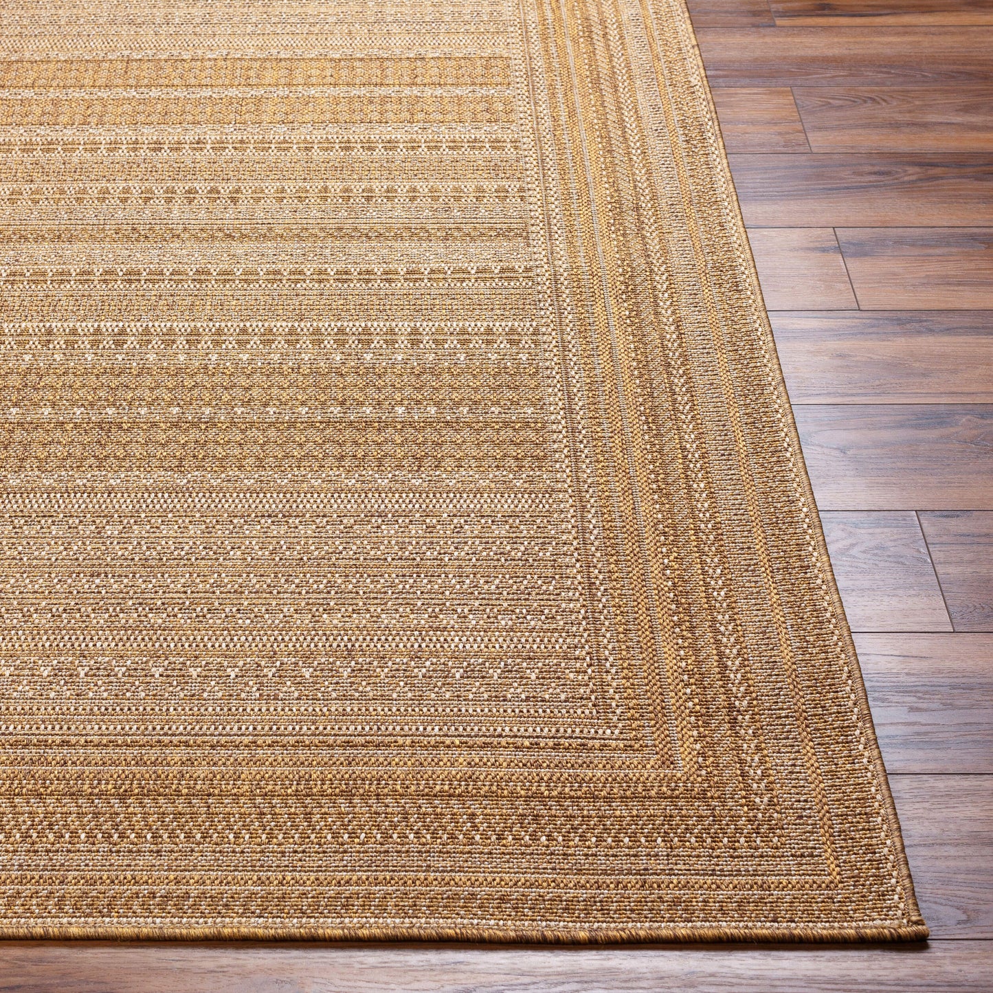 Pismo Beach PMB-2306 8ft Square Machine Woven Indoor/Outdoor Area Rug