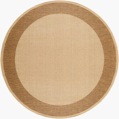 Pismo Beach PMB-2309 8ft Round Machine Woven Indoor/Outdoor Area Rug