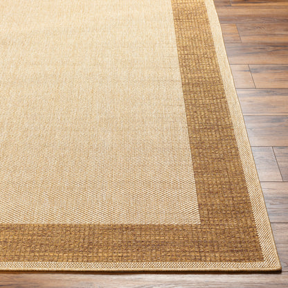Alfombra decorativa para interior y exterior tejida a máquina Pismo Beach PMB-2309 de 2' x 3'