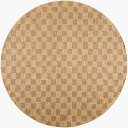 Alfombra redonda tejida a máquina de 2,4 m (8 pies) para interior y exterior de Pismo Beach PMB-2310