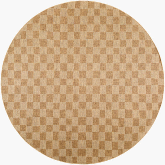 Alfombra redonda tejida a máquina de 2,4 m (8 pies) para interior y exterior de Pismo Beach PMB-2310