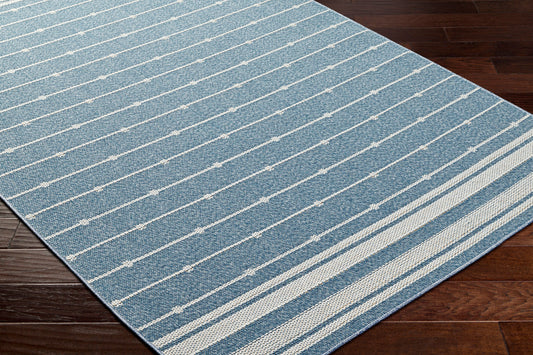 Pismo Beach PMB-2312 8ft Square Machine Woven Indoor/Outdoor Area Rug