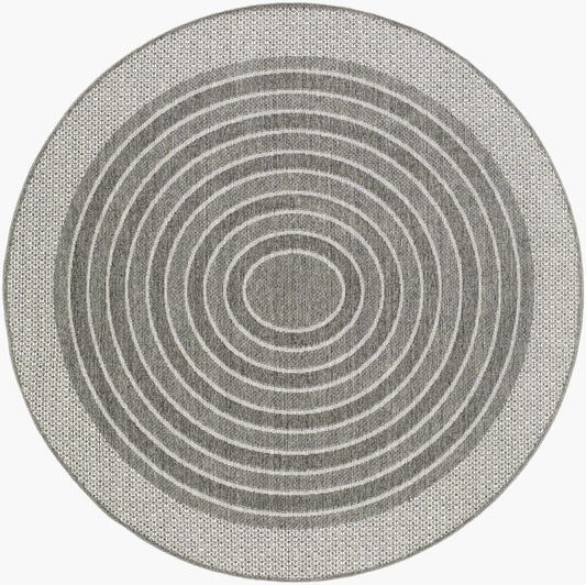 Pismo Beach PMB-2313 8ft Round Machine Woven Indoor/Outdoor Area Rug