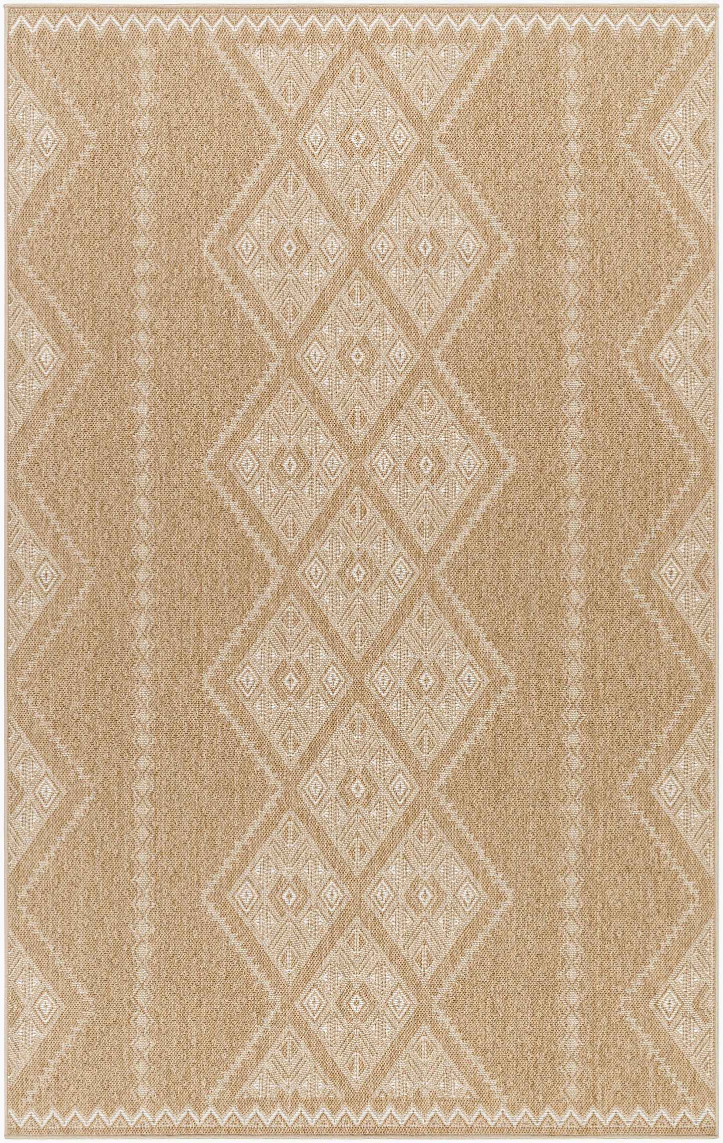 Pismo Beach PMB-2314 8ft Round Machine Woven Indoor/Outdoor Area Rug