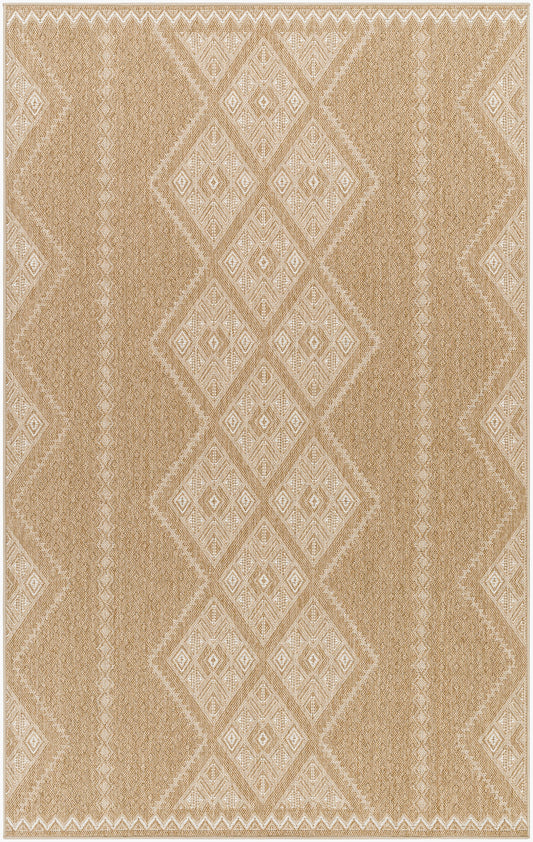 Pismo Beach PMB-2314 8ft Round Machine Woven Indoor/Outdoor Area Rug