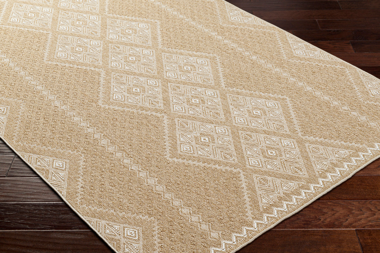 Pismo Beach PMB-2314 8ft Square Machine Woven Indoor/Outdoor Area Rug