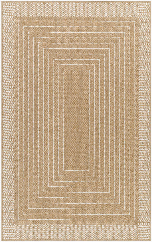 Pismo Beach PMB-2315 8ft Round Machine Woven Indoor/Outdoor Area Rug