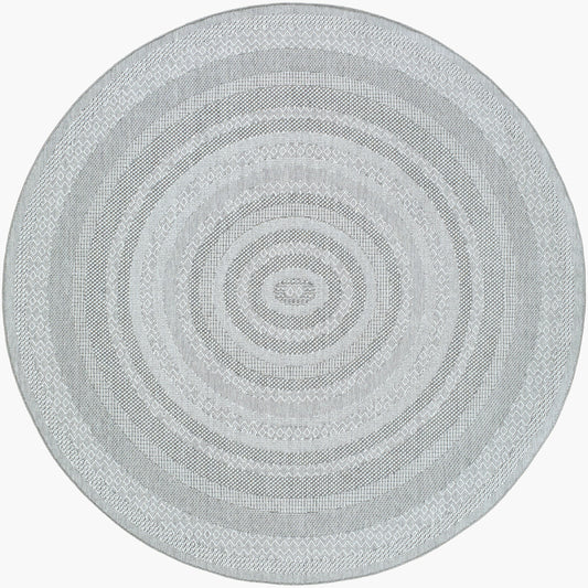 Pismo Beach PMB-2316 8ft Round Machine Woven Indoor/Outdoor Area Rug