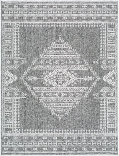 Pismo Beach PMB-2317 8ft Round Machine Woven Indoor/Outdoor Area Rug