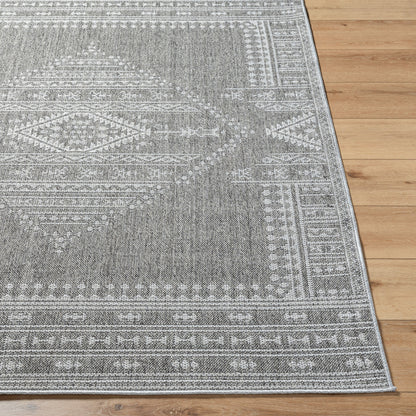 Pismo Beach PMB-2317 8ft Round Machine Woven Indoor/Outdoor Area Rug