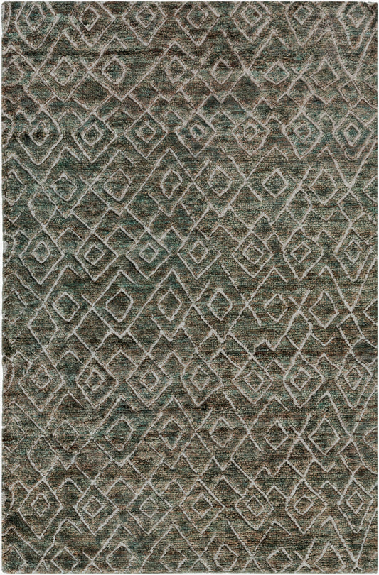 Alfombra Papyrus PPY-4909 de 1,52 m x 2,44 m, hecha a mano