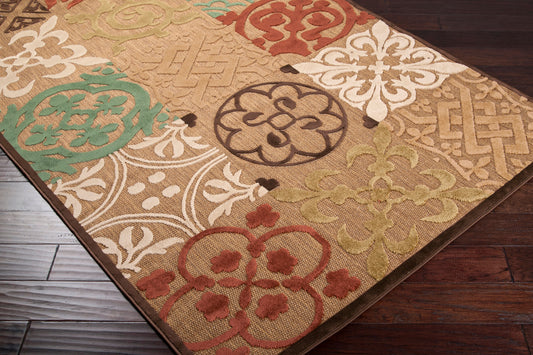 Portera PRT-1002 8ft Runner Machine Woven Indoor/Outdoor Runner Rug