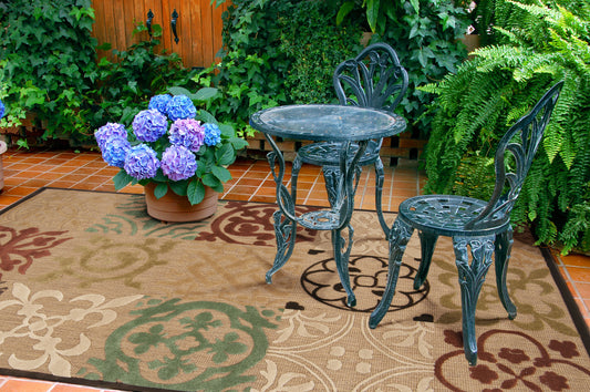 Portera PRT-1002 8ft Runner Machine Woven Indoor/Outdoor Runner Rug