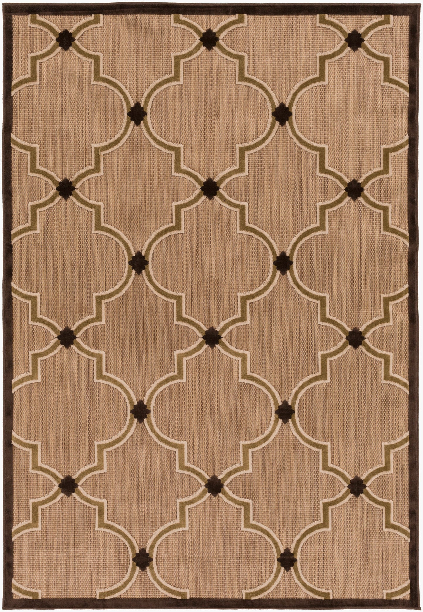 Portera PRT-1048 4' x 6' Machine Woven Indoor/Outdoor Area Rug