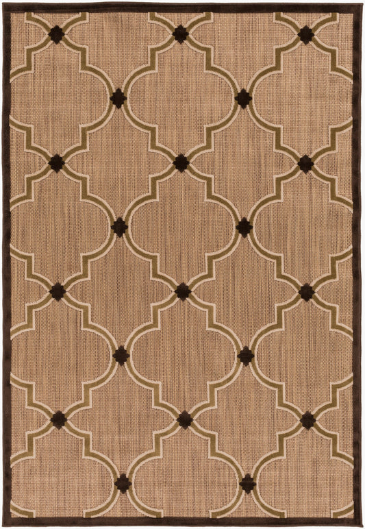 Portera PRT-1048 4' x 6' Machine Woven Indoor/Outdoor Area Rug