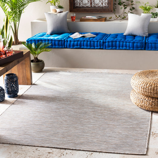 Pasadena PSA-2301 6ft Square Machine Woven Indoor/Outdoor Area Rug