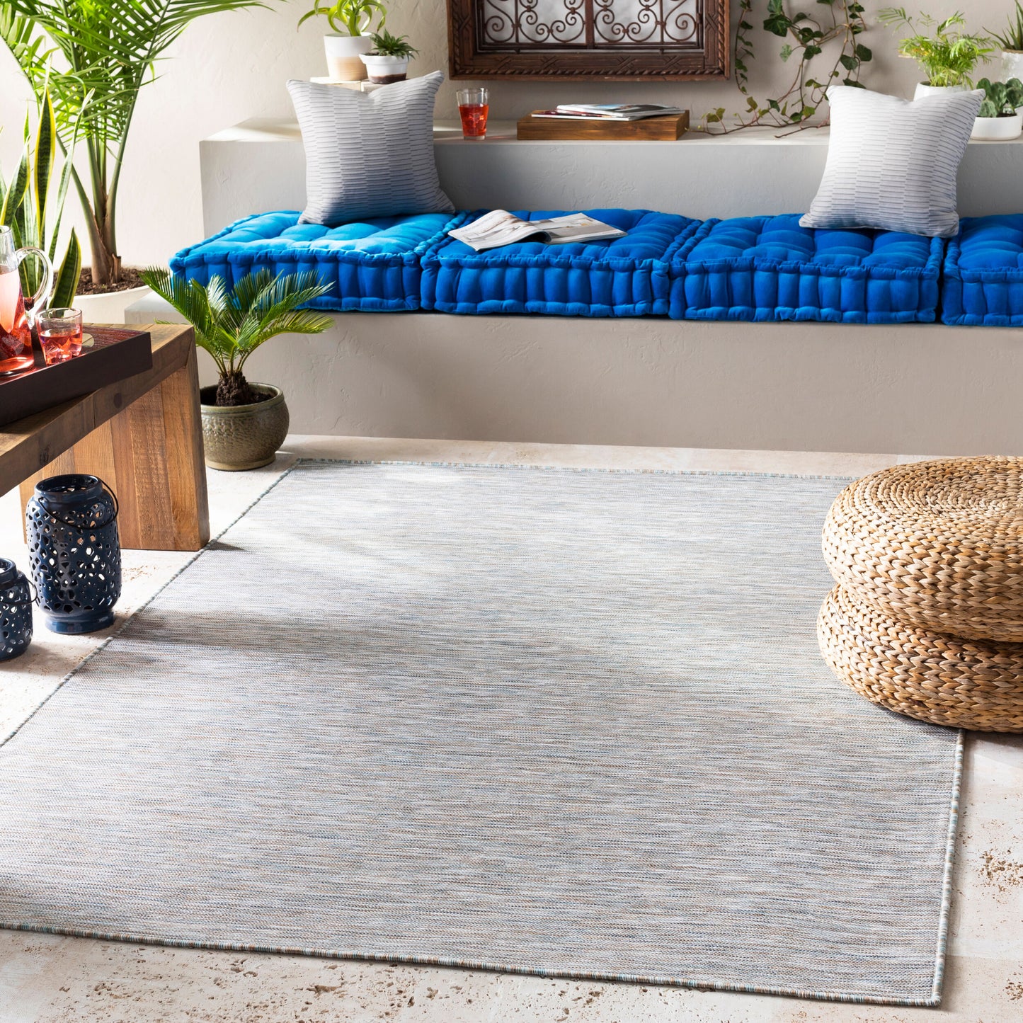 Pasadena PSA-2303 5' x 7' Machine Woven Indoor/Outdoor Area Rug