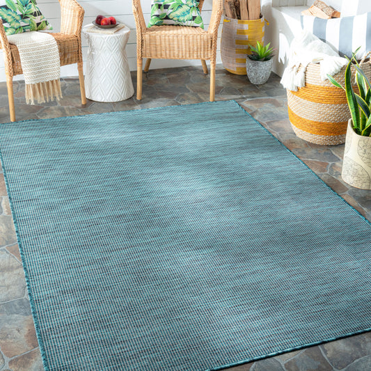 Alfombra Pasadena PSA-2312 de 1,52 m x 2,13 m, tejida a máquina, para interior y exterior