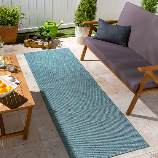 Pasadena PSA-2312 7ft Runner Machine Woven Indoor/Outdoor Runner Rug