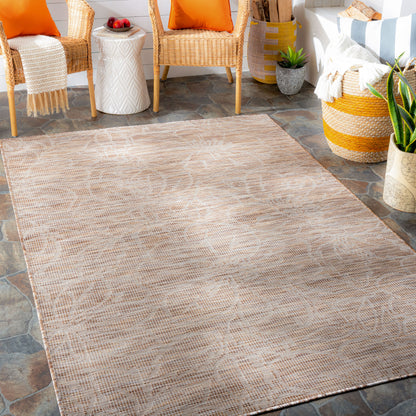 Alfombra Pasadena PSA-2325 de 1,83 m x 2,74 m, tejida a máquina, para interior y exterior