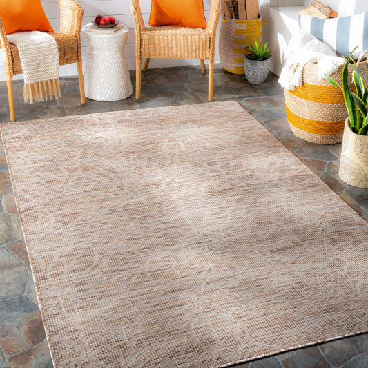 Alfombra Pasadena PSA-2325 de 1,83 m x 2,74 m, tejida a máquina, para interior y exterior