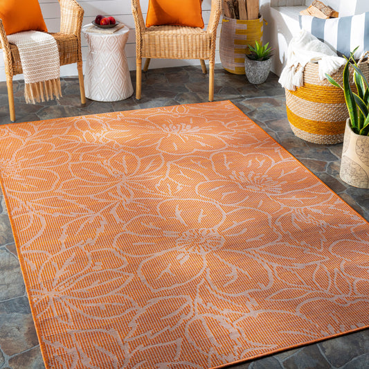 Pasadena PSA-2328 7ft Runner Machine Woven Indoor/Outdoor Runner Rug