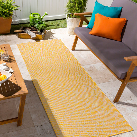 Pasadena PSA-2336 7ft Runner Machine Woven Indoor/Outdoor Runner Rug