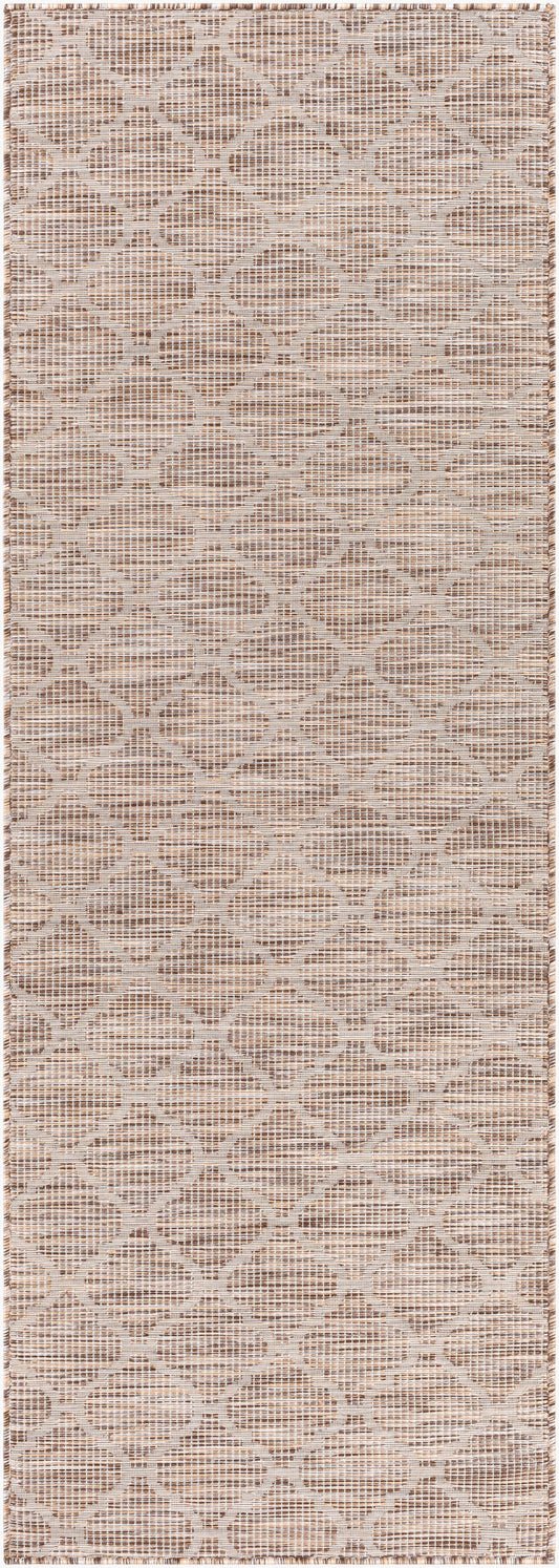 Pasadena PSA-2338 7ft Runner Machine Woven Indoor/Outdoor Runner Rug