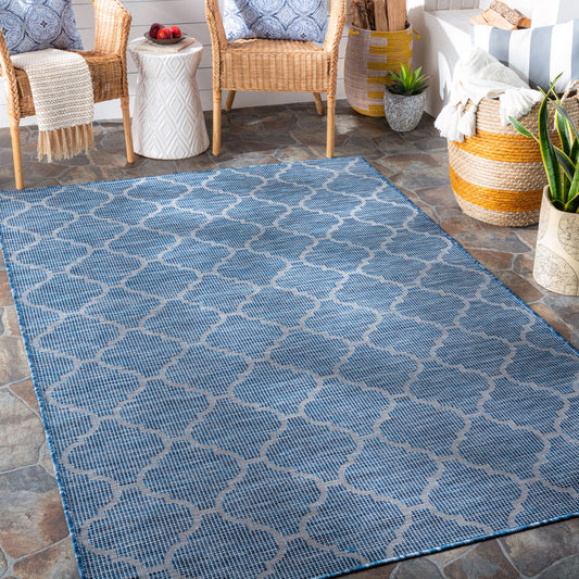 Pasadena PSA-2340 7ft Runner Machine Woven Indoor/Outdoor Runner Rug