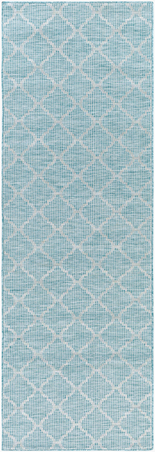 Pasadena PSA-2341 7ft Runner Machine Woven Indoor/Outdoor Runner Rug