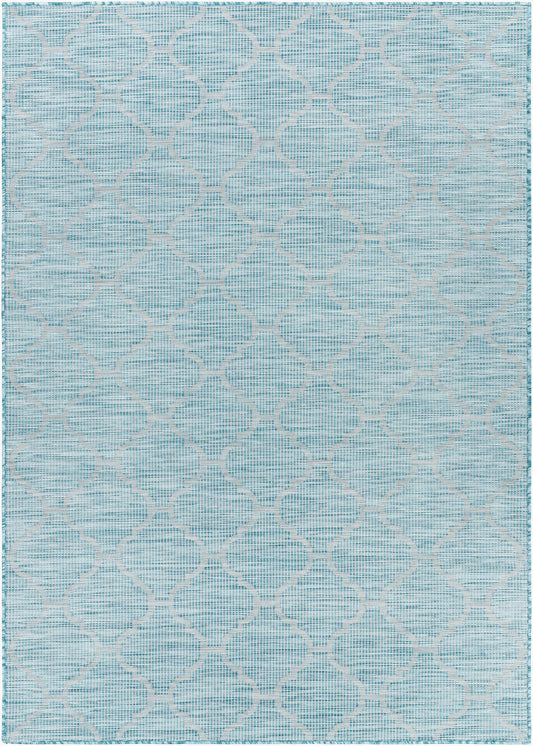 Alfombra decorativa para interior y exterior Pasadena PSA-2341 de 2' x 4', tejida a máquina