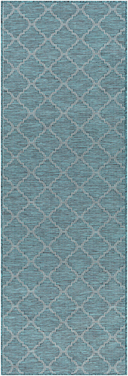Pasadena PSA-2342 7ft Runner Machine Woven Indoor/Outdoor Runner Rug